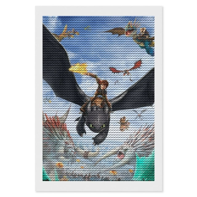 How to Train Your Dragon Diamond Art Kits for Adults Diamond Art Gem