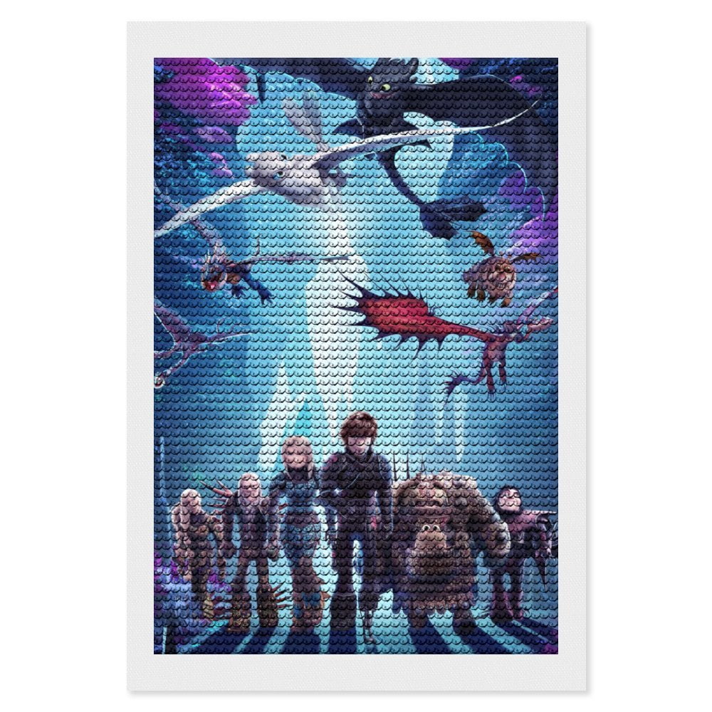 How to Train Your Dragon Diamond Painting Kits for Adults Diamond Art