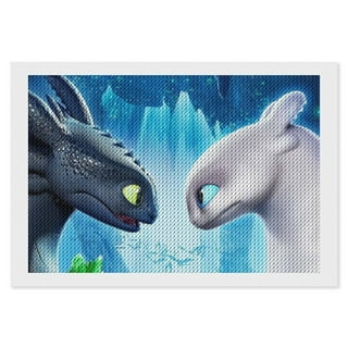 How to Train Your Dragon Diamond Painting Kits for Adults Diamond Art Gem  Art Painting Full Drill Round Art Gem Painting Kit for Home Wall Decor  8x12 