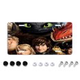 How to Train Your Dragon License plate cover, 1 piece snapon license