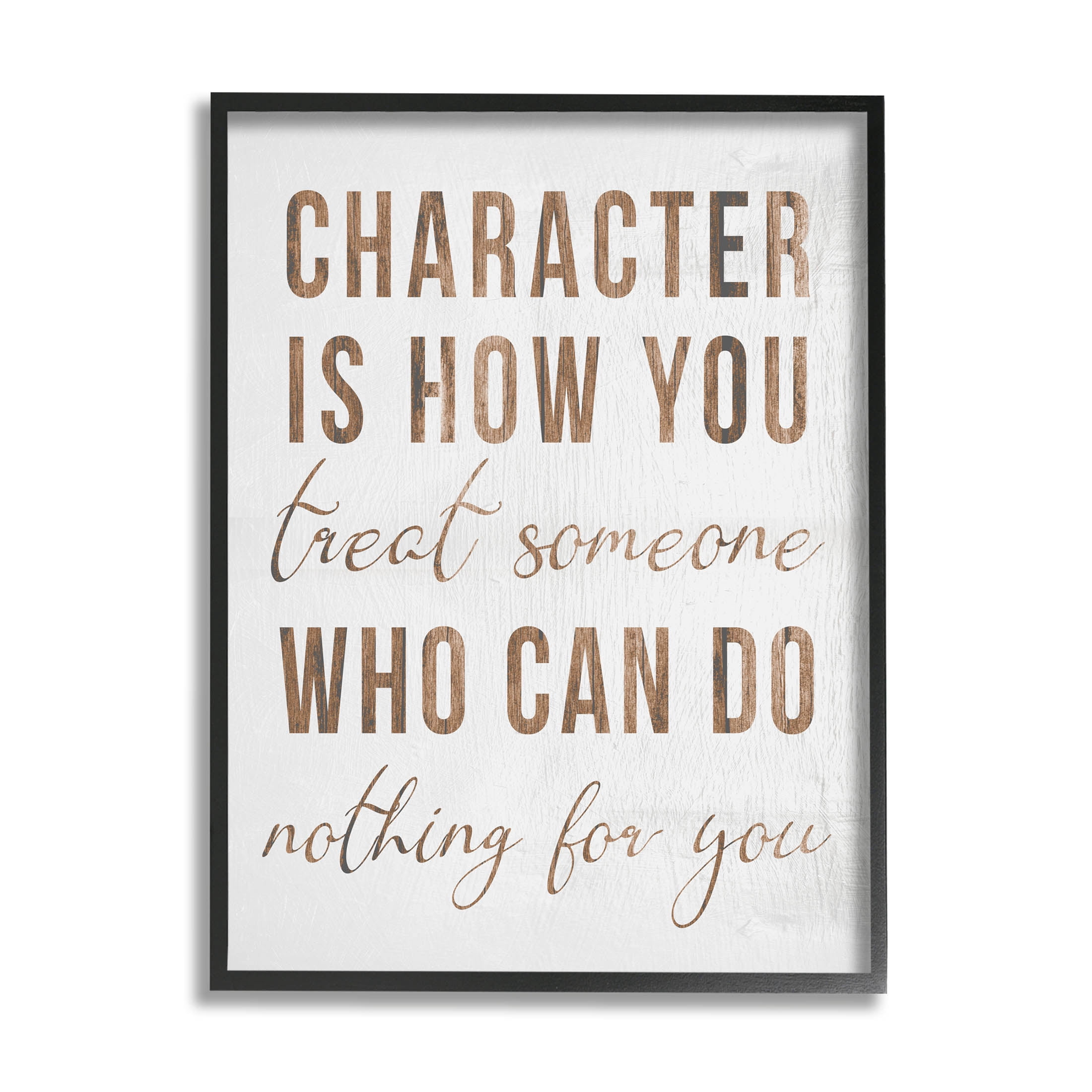How You Treat Someone Inspirational Inspirational Graphic Art Black Framed Art Print Wall Art