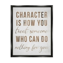 How You Treat Someone Inspirational Inspirational Graphic Art Jet Black Framed Art Print Wall Art