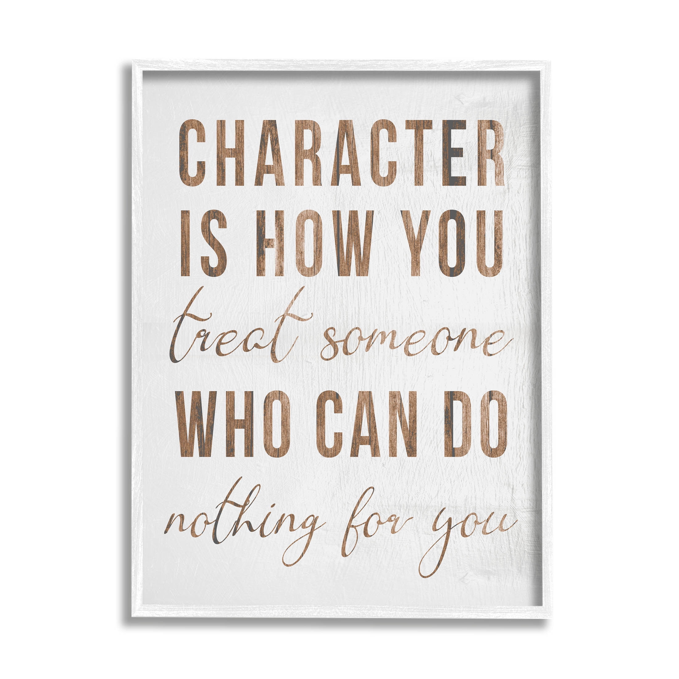 How You Treat Someone Inspirational Inspirational Graphic Art White Framed Art Print Wall Art