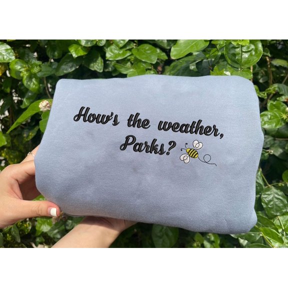 How's Weather Parks Embroidered Sweatshirt