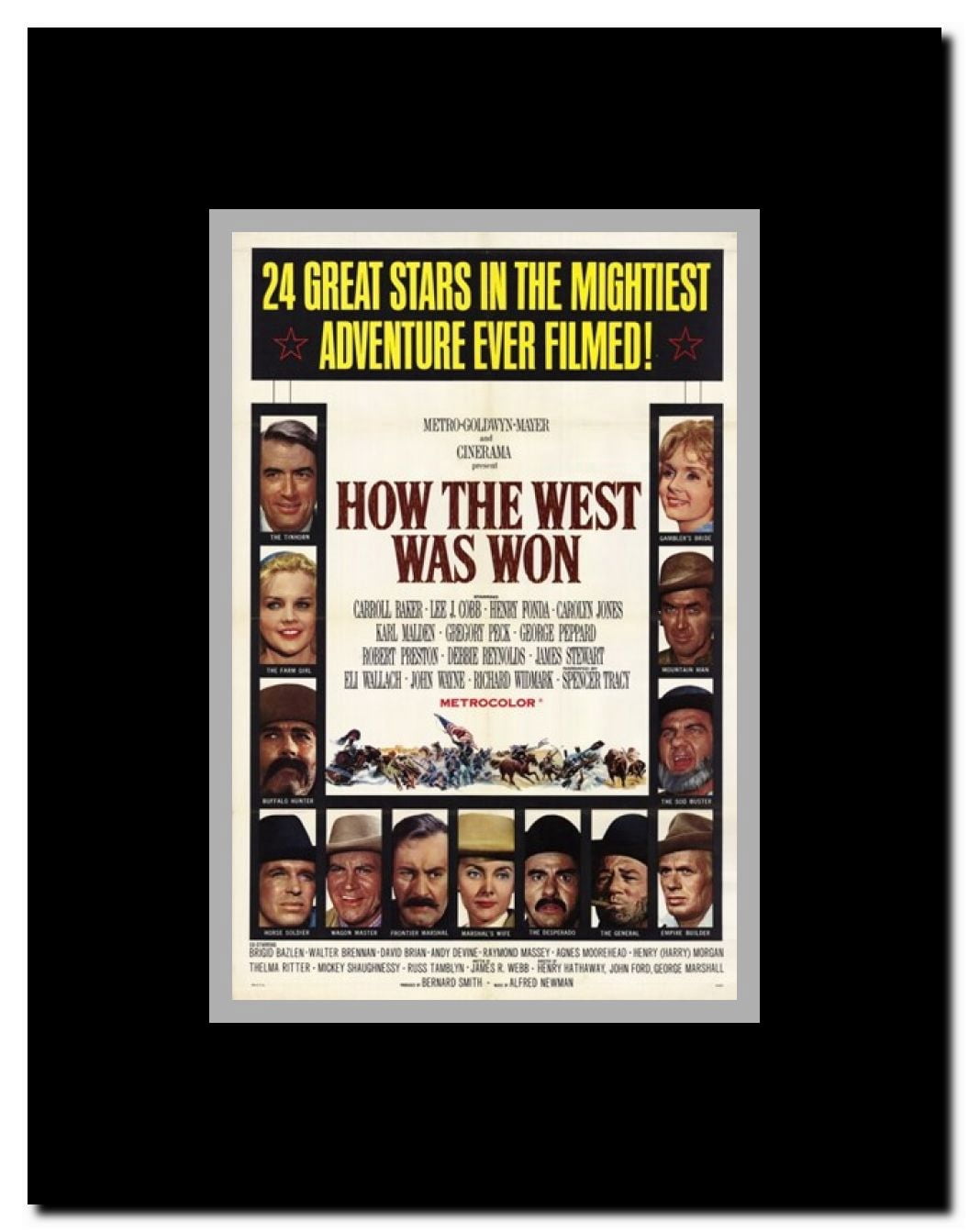 How the West Was Won Framed Movie Poster