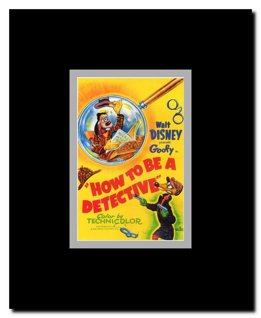 How to Be a Detective Framed Movie Poster