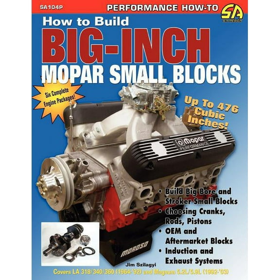 How to Build Big-Inch Mopar Small Blocks, (Paperback)