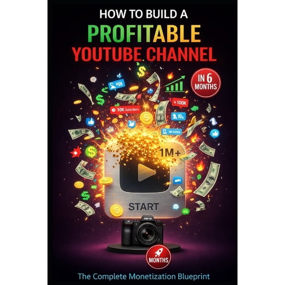 How to Build a Profitable YouTube Channel in 6 Months, (Paperback)