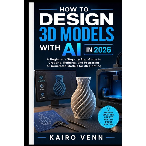 How to Design 3D Models with AI in 2026: A Beginner's Step-by-Step Guide to Creating, Refining, and Preparing AI-Generat, (Paperback)