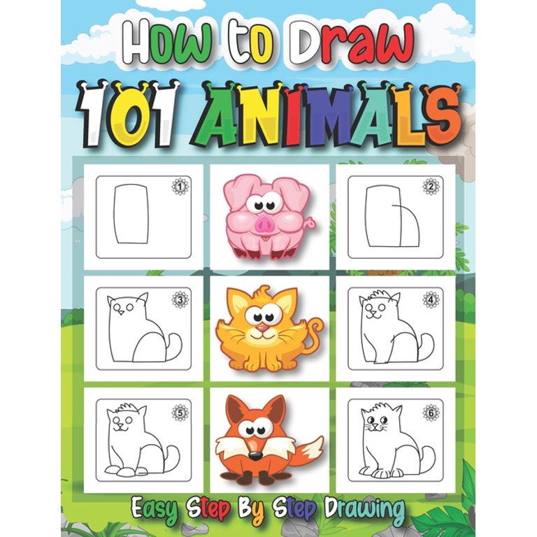 How to Draw Animals for kids: draw cute stuff, how to books for