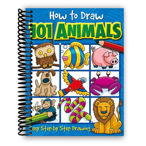 How to Draw 101: Animals, Book 1 (Spiral Bound)