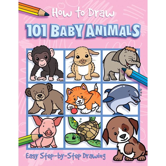 Pre-Owned How to Draw 101 Baby Animals (Paperback) 1787001806 9781787001800