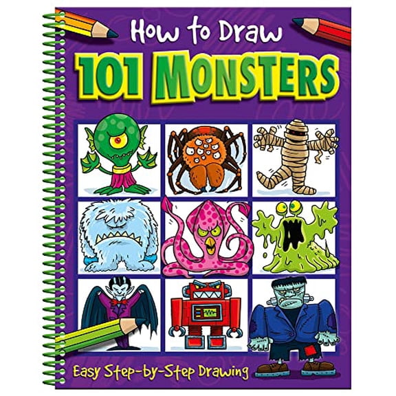 Pre-Owned How to Draw 101 Monsters (Spiral-bound) 1801055955 9781801055956