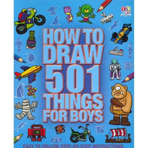 Pre-Owned How to Draw 501 Things for Boys- Easy Step By Step Instructions by Top That! Publishing (2013-08-02) Paperback