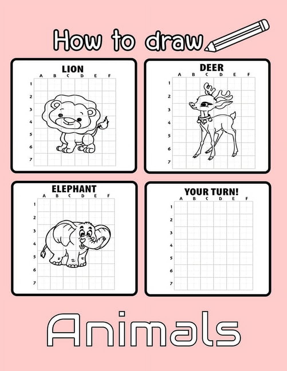 How to Draw Animal: Easy Step to draw variety Animals Cats Dogs Fish Birds and Many more, (Paperback)