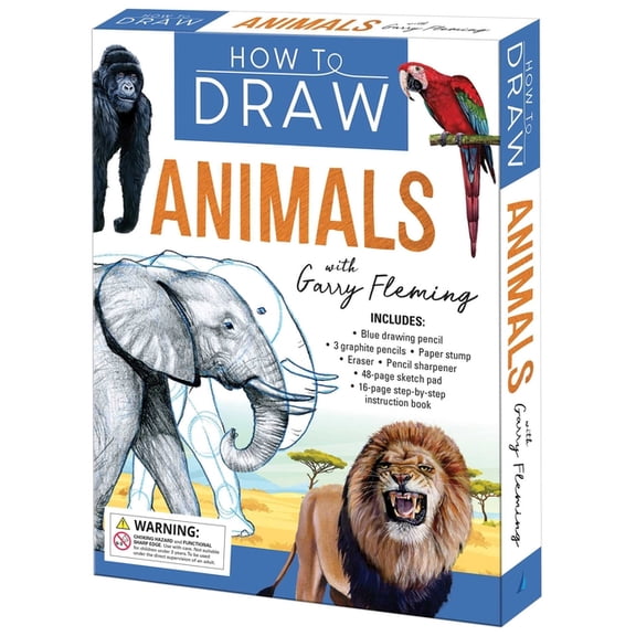 How to Draw Animals: Book & Kit, (Paperback)