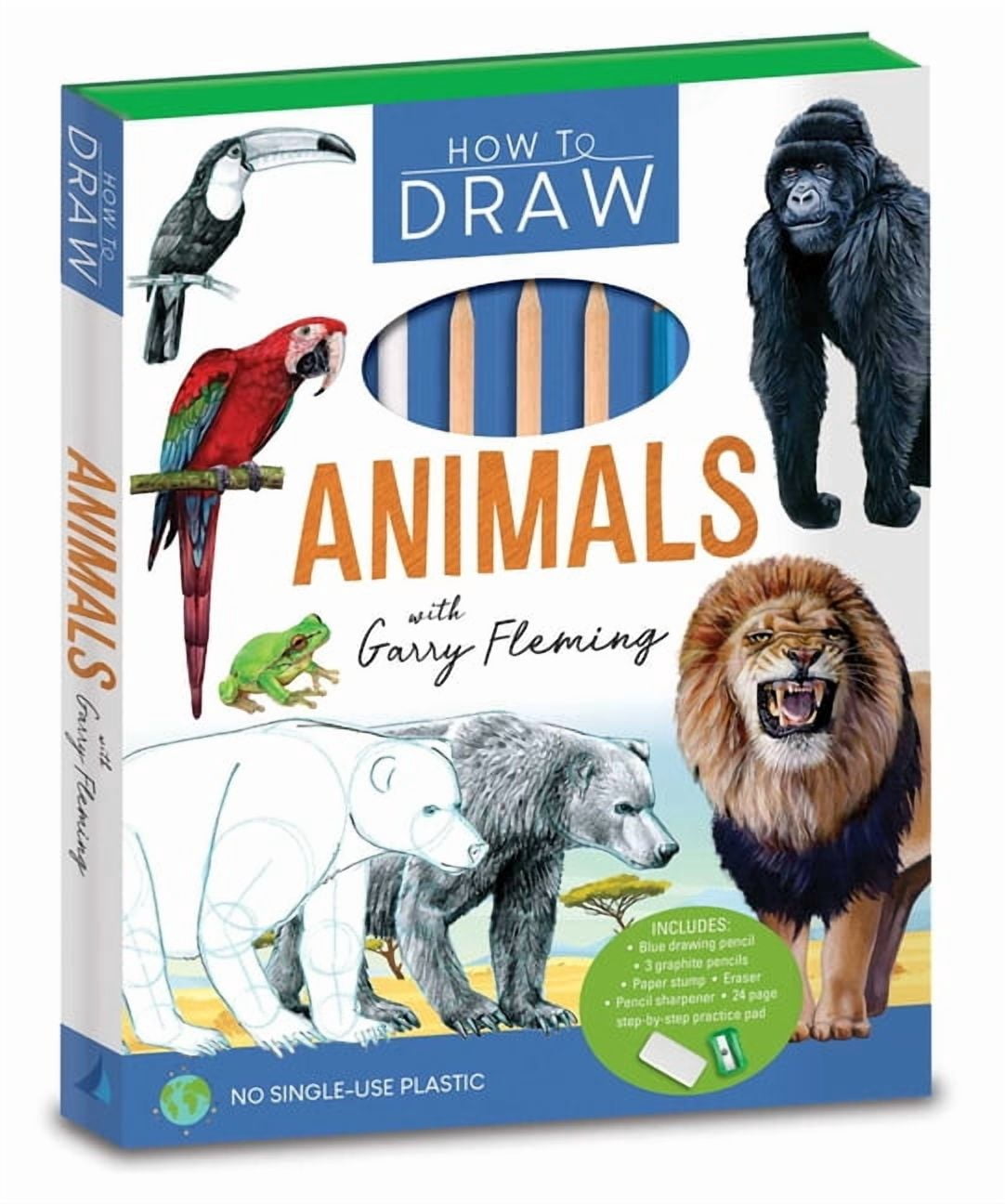 How to Draw Animals with Garry Fleming: Activity Kit, (Hardcover)
