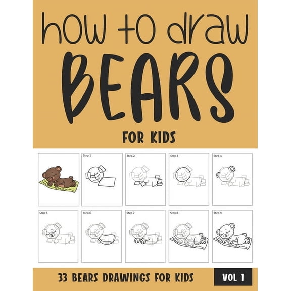 How to Draw Bears for Kids, (Paperback)
