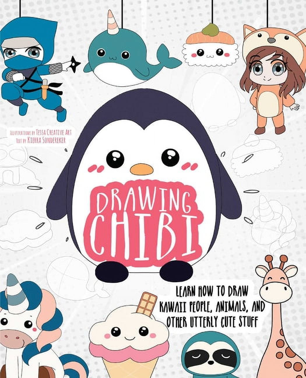 Kawaii Clipart Cute Animals Chibi Cartoon Tiny Illustrations