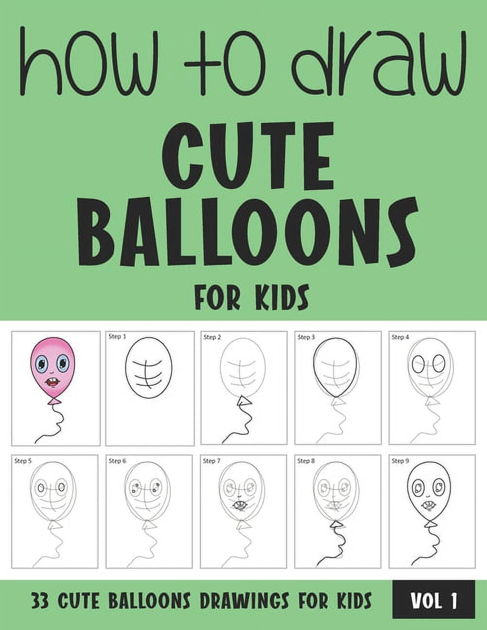 How to Draw Cute Balloons for Kids, (Paperback)