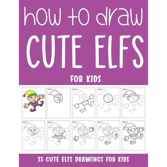 How to Draw Cute Elfs for Kids, (Paperback)