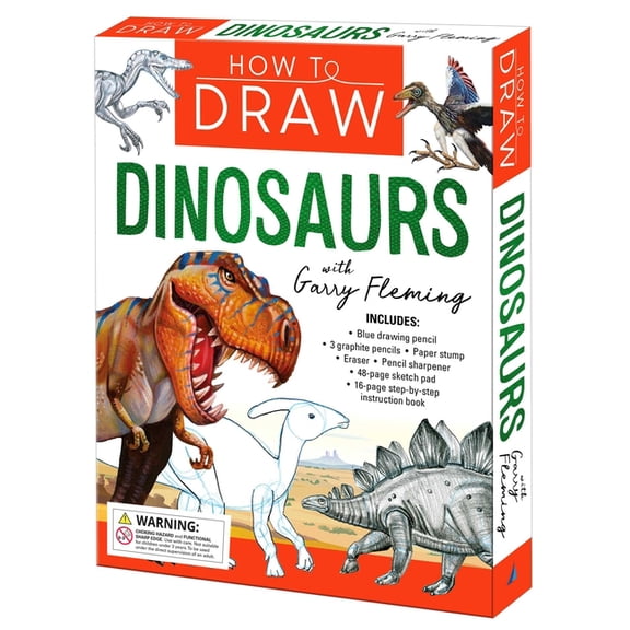 How to Draw Dinosaurs: Book & Kit, (Paperback)