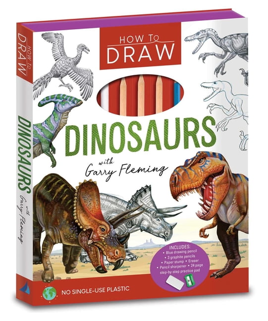 How to Draw Dinosaurs with Garry Fleming: Activity Kit, (Hardcover)