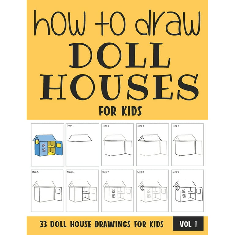 How to Draw Doll Houses for Kids - Vol 1 (Paperback) 