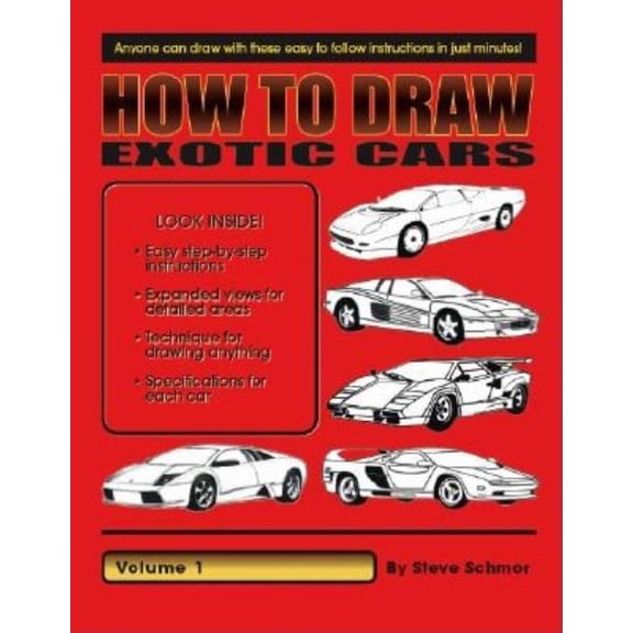 How to Draw Exotic Cars: Volume 1, (Paperback)