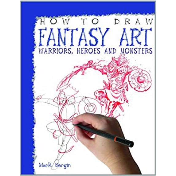 Dbe Draw Pre-Owned How to Draw Fantasy Art Library Binding Mark Bergin - Walmart.com
