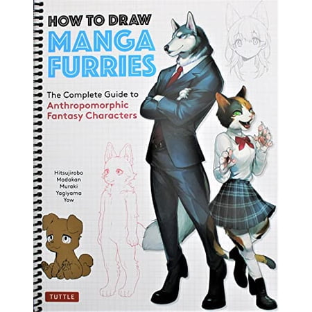 How to Draw Manga Furries: The Complete Guide to Anthropomorphic Fantasy Characters (750 Illustrations) (Spiral Bound)