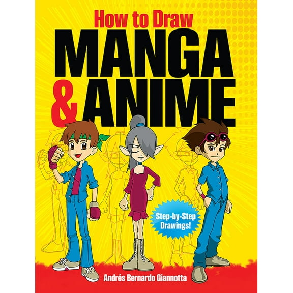 Pre-Owned How to Draw Manga & Anime: Step-By-Step Drawings! (Paperback) 0486476626 9780486476629