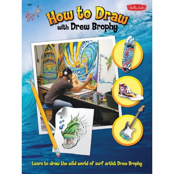 Pre-Owned How to Draw with Drew Brophy: Take an incredible artistic journey with the world's premier surf artist! (Licensed How to Draw) (Paperback) 1600581765 9781600581762