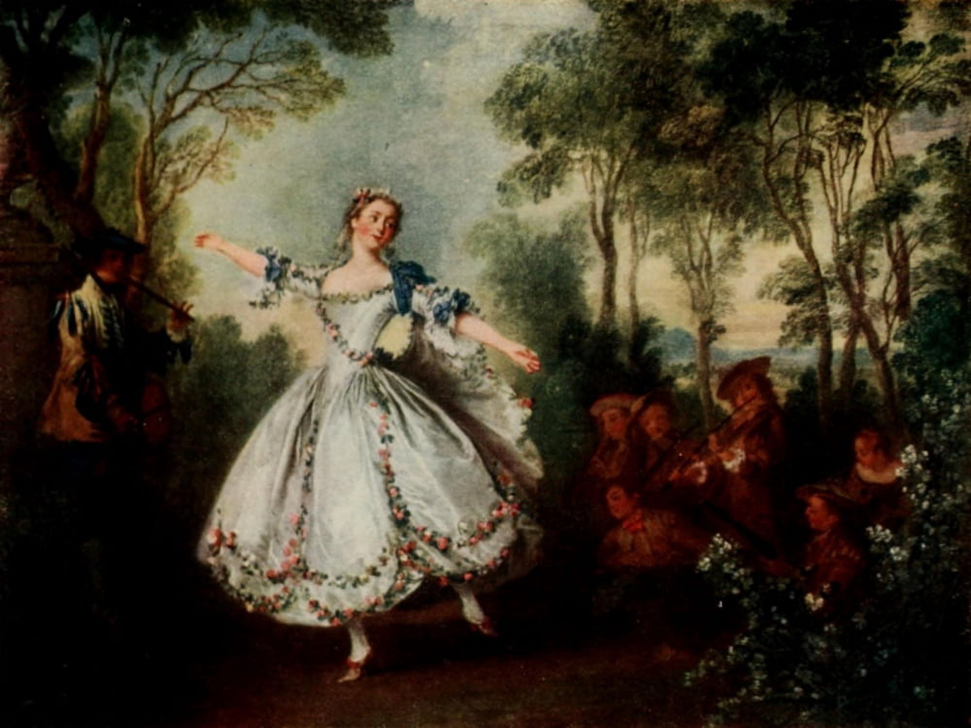 How to Enjoy Pictures 1914 Camargo dancing Canvas Art - Nicholas Lancret (24 x 36)