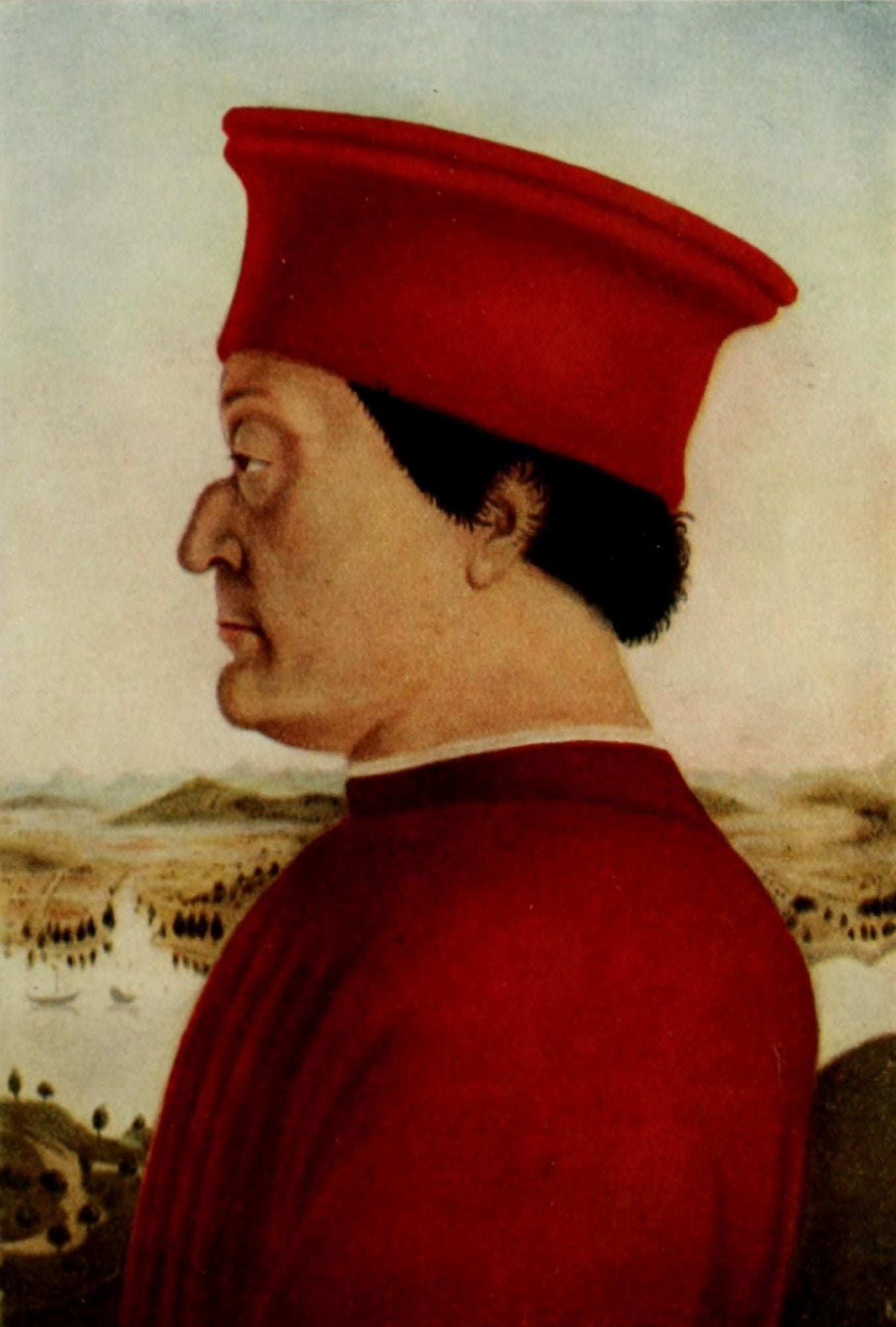 How to Enjoy Pictures 1914 Duke of Urbino Canvas Art - Piero Della Francesco (24 x 36)