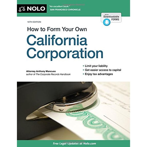 Pre-Owned How to Form Your Own California Corporation (Paperback) 1413320961 9781413320961