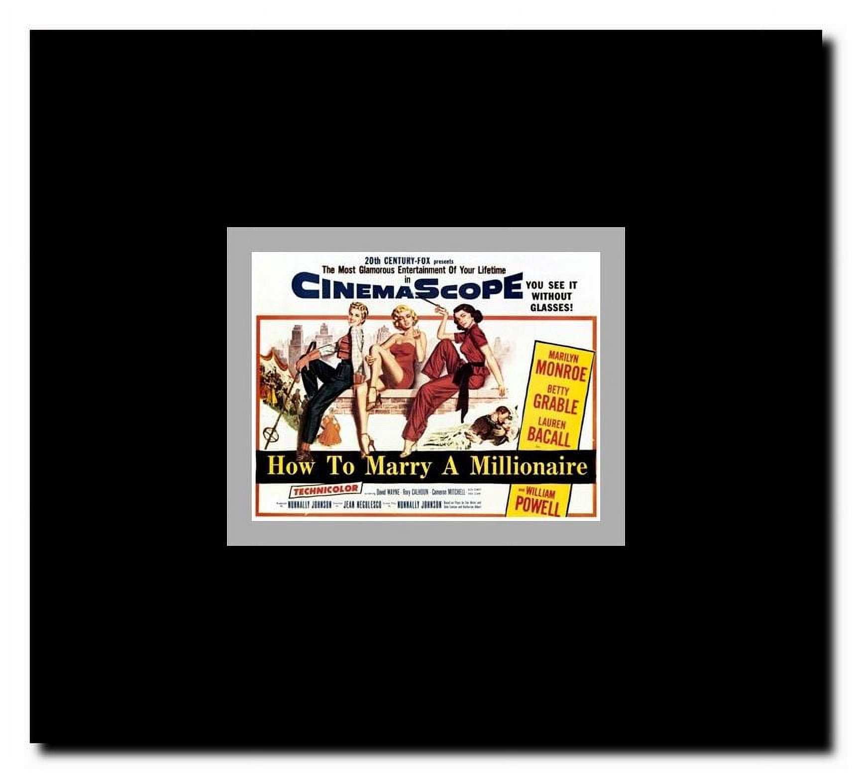How to Marry a Millionaire c.1953 - style A Framed Movie Poster