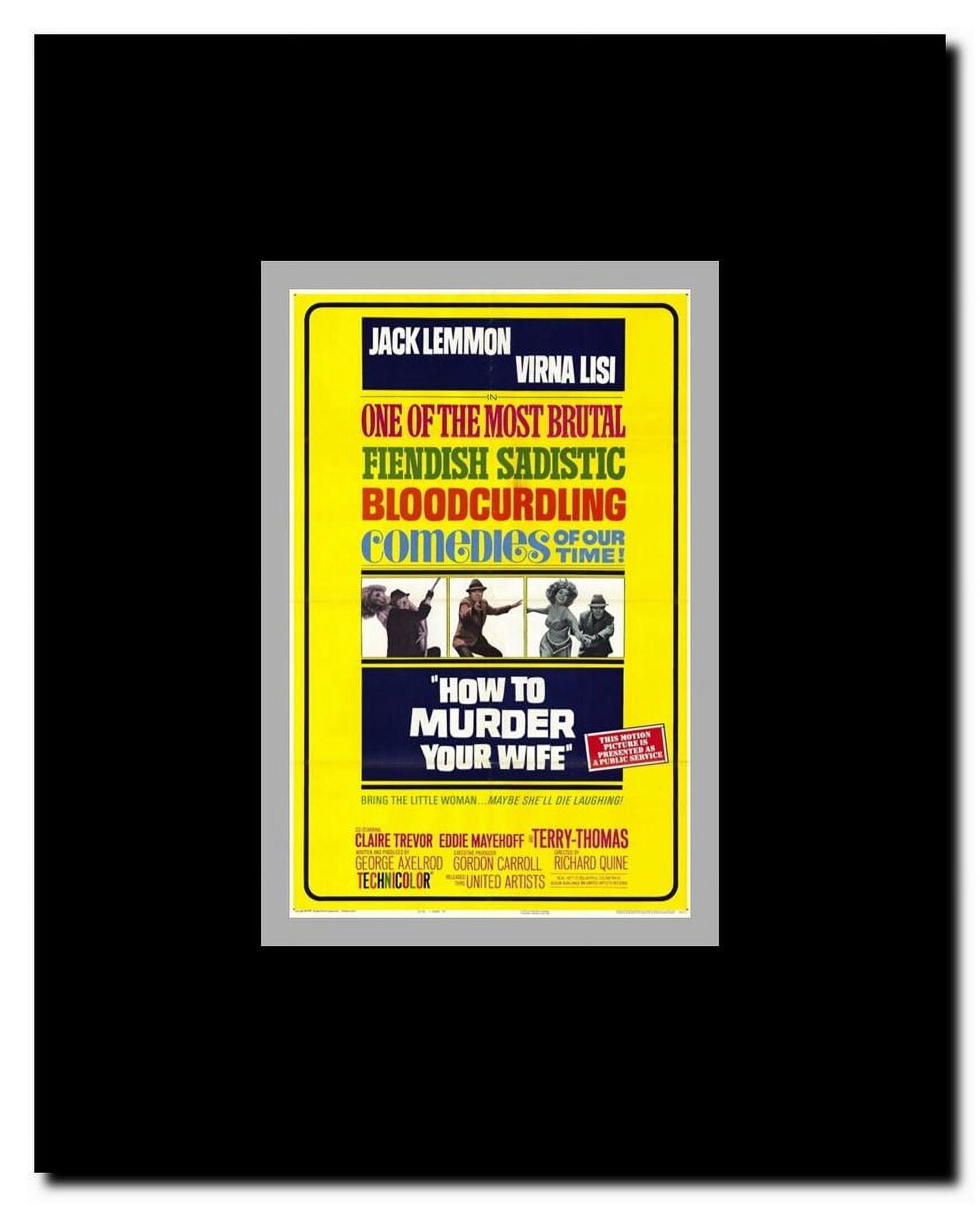 How to Murder Your Wife Framed Movie Poster