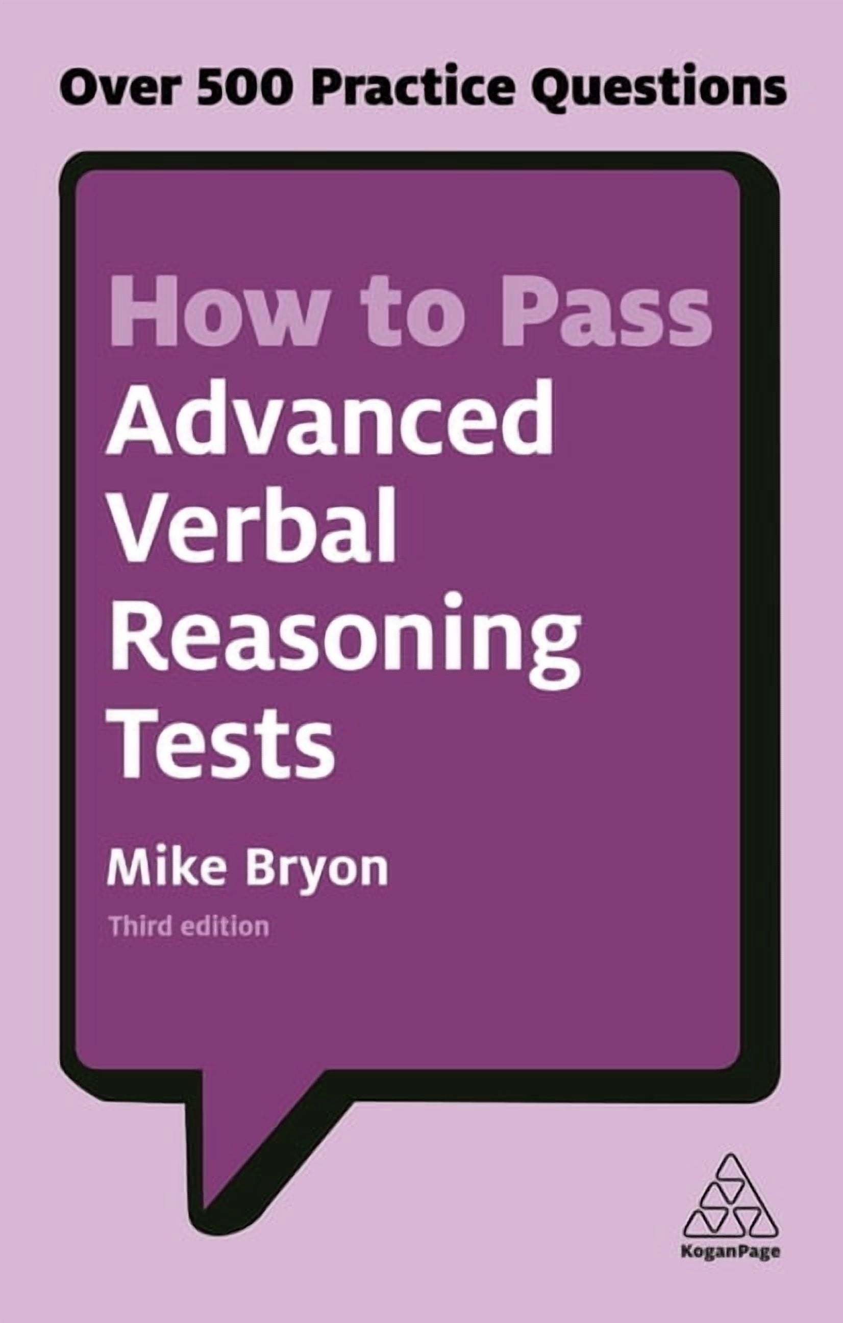 How to Pass Advanced Verbal Reasoning Tests: Over 500 Practice ...
