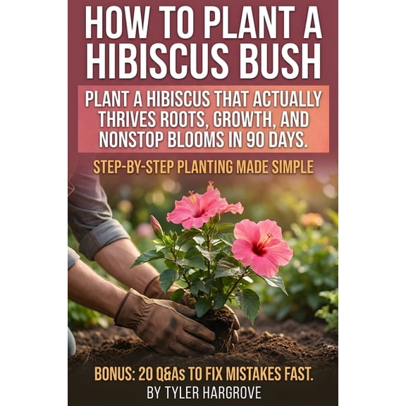 How to Plant a Hibiscus Bush: Turn one hibiscus into a bloom machine in 90 days: proven soil, water, feeding, pruning, a, (Paperback)