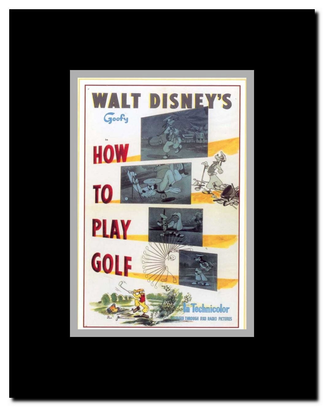 How to Play Golf Framed Movie Poster