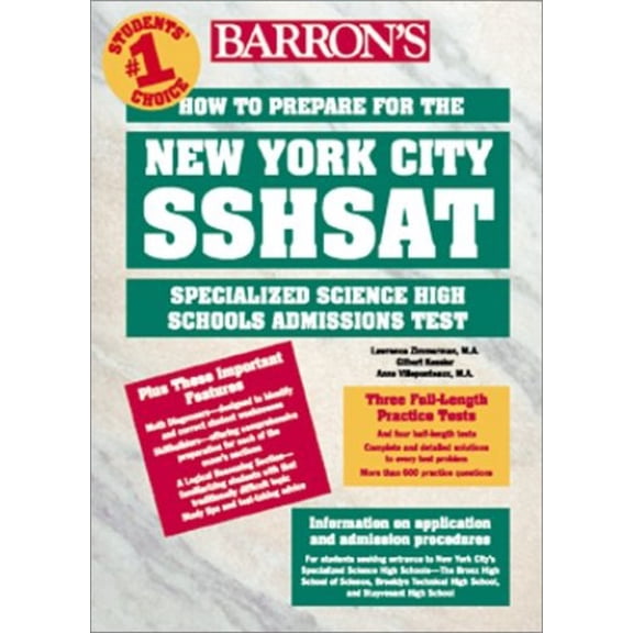 Pre-Owned How to Prepare for the New York City Sshsat : Specialized Science High Schools Admissions Test (Paperback)