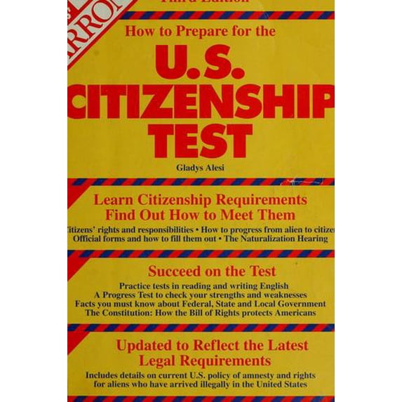 Pre-Owned How to Prepare for the U. S. Citizenship Test 9780812048261 /