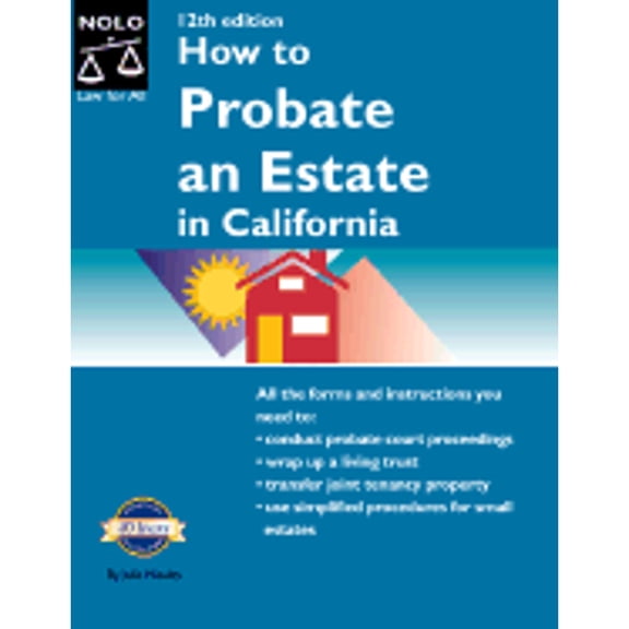 Pre-Owned How to Probate an Estate in California (How to Probate An Estate in California, 12th ed) 0873376153 (Paperback - Used)