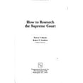 thumbnail image 1 of Pre-Owned How to Research the Supreme Court 9780871876331, 1 of 1