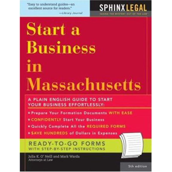 Pre-Owned How to Start a Business in Massachusetts (Paperback) 1572486228 9781572486225