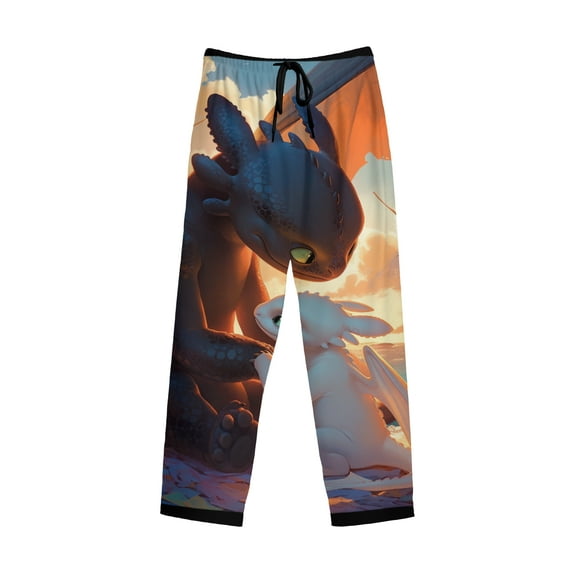 How to Train Y×our Dra×gon Men's cartoon sleep pants, soft stretch home pajamas