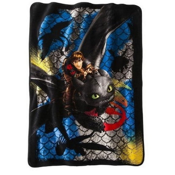 How to Train Your Dragon 2 Dragon Scale Super Plush Throw 46x60