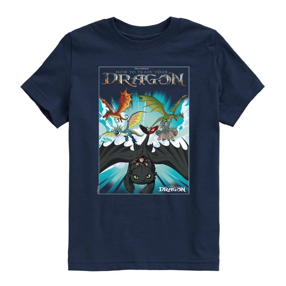 How to Train Your Dragon - Dragon Poster - Youth Short Sleeve Graphic T-Shirt