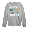 thumbnail image 1 of How to Train Your Dragon - Dragons Of New Berk  - Toddler And Youth Long Sleeve Graphic T-Shirt, 1 of 5